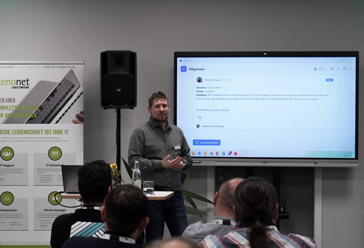 Vortrag mit xenonet Branding